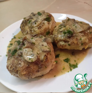 Котлеты в грибном соусе