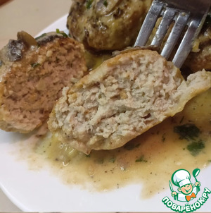 Котлеты в грибном соусе