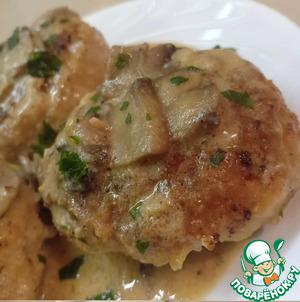 Котлеты в грибном соусе