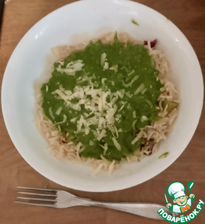 Ризото с соусом "Закуска монстра"