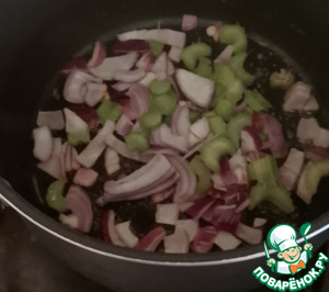 Ризото с соусом "Закуска монстра"