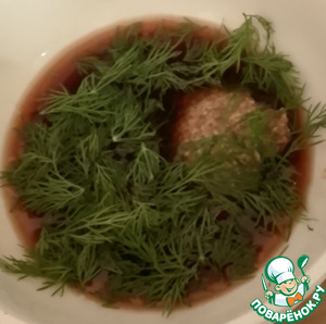 Зелёный лук с жареным чесноком, нутом