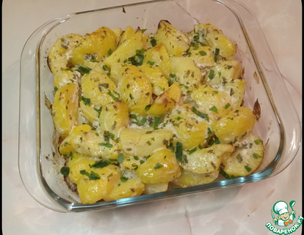 Картофель в сметанном маринаде
