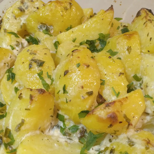 Картофель в сметанном маринаде