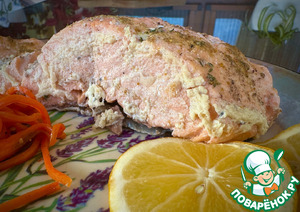 Лосось в молоке