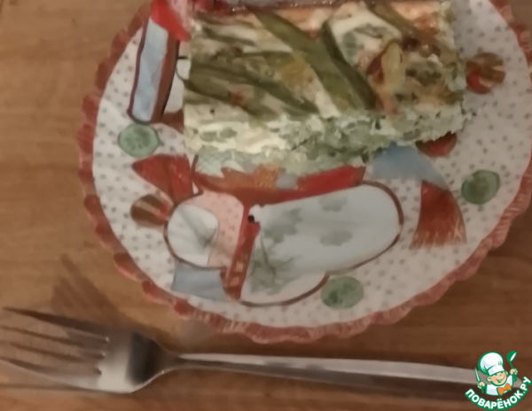 Маакуда из брокколи, бобов, лука-порея Маакуда из брокколи, бобов, лука-порея